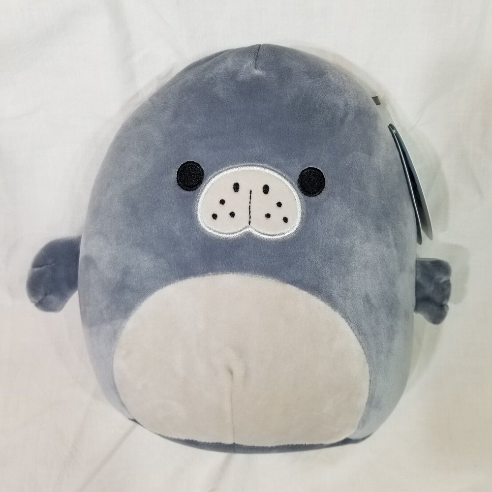 NWT Squishmallows Matt the Grey Manatee 8" Plush Squishmallow